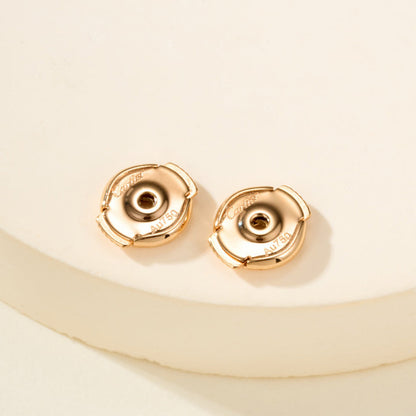 [Lumi Jewelery]JUSTE HALF DIAMOND DOUBLE EARRINGS