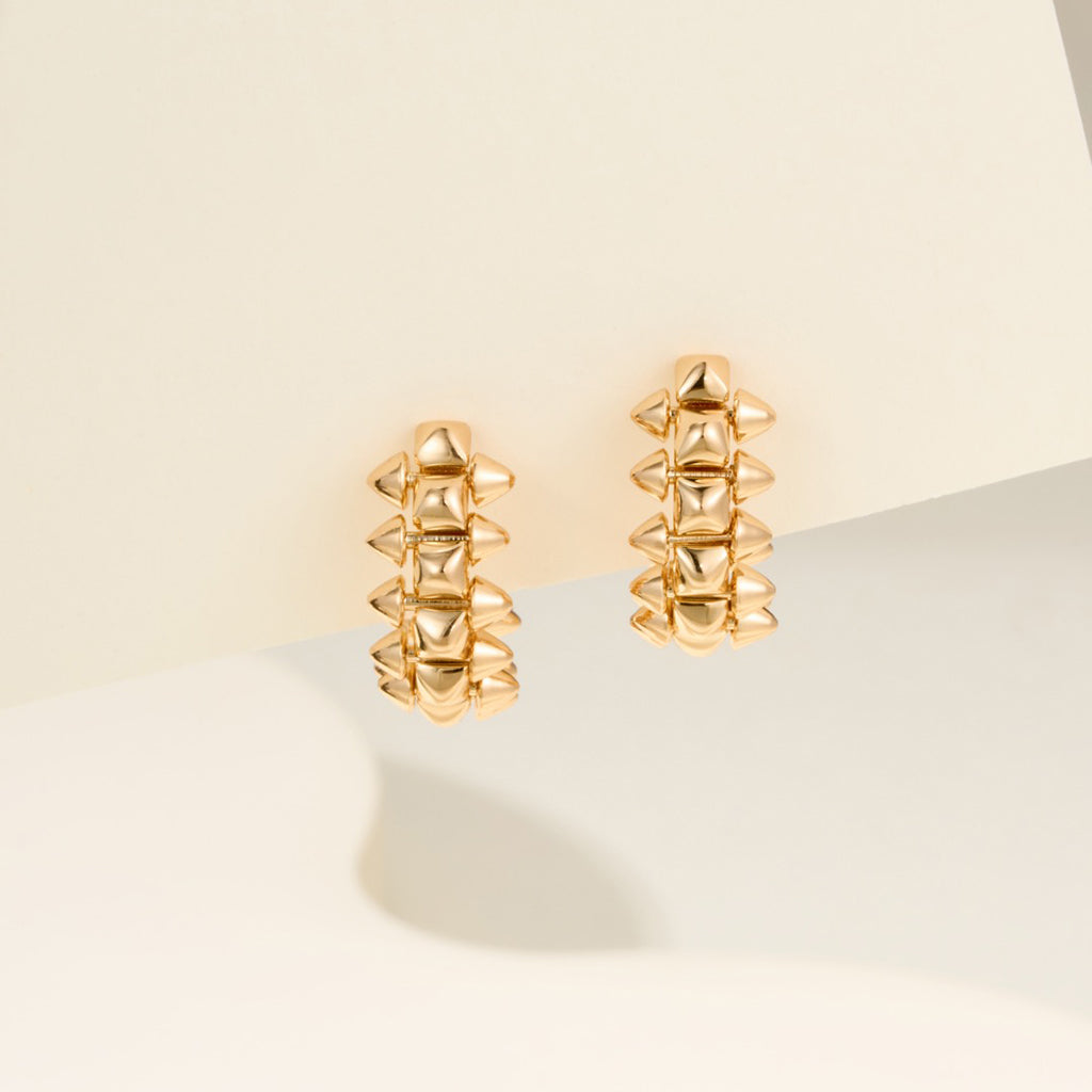 [Lumi Jewelery]CLASH MINI HOOP EARRINGS
