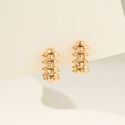 [Lumi Jewelery]CLASH MINI HOOP EARRINGS