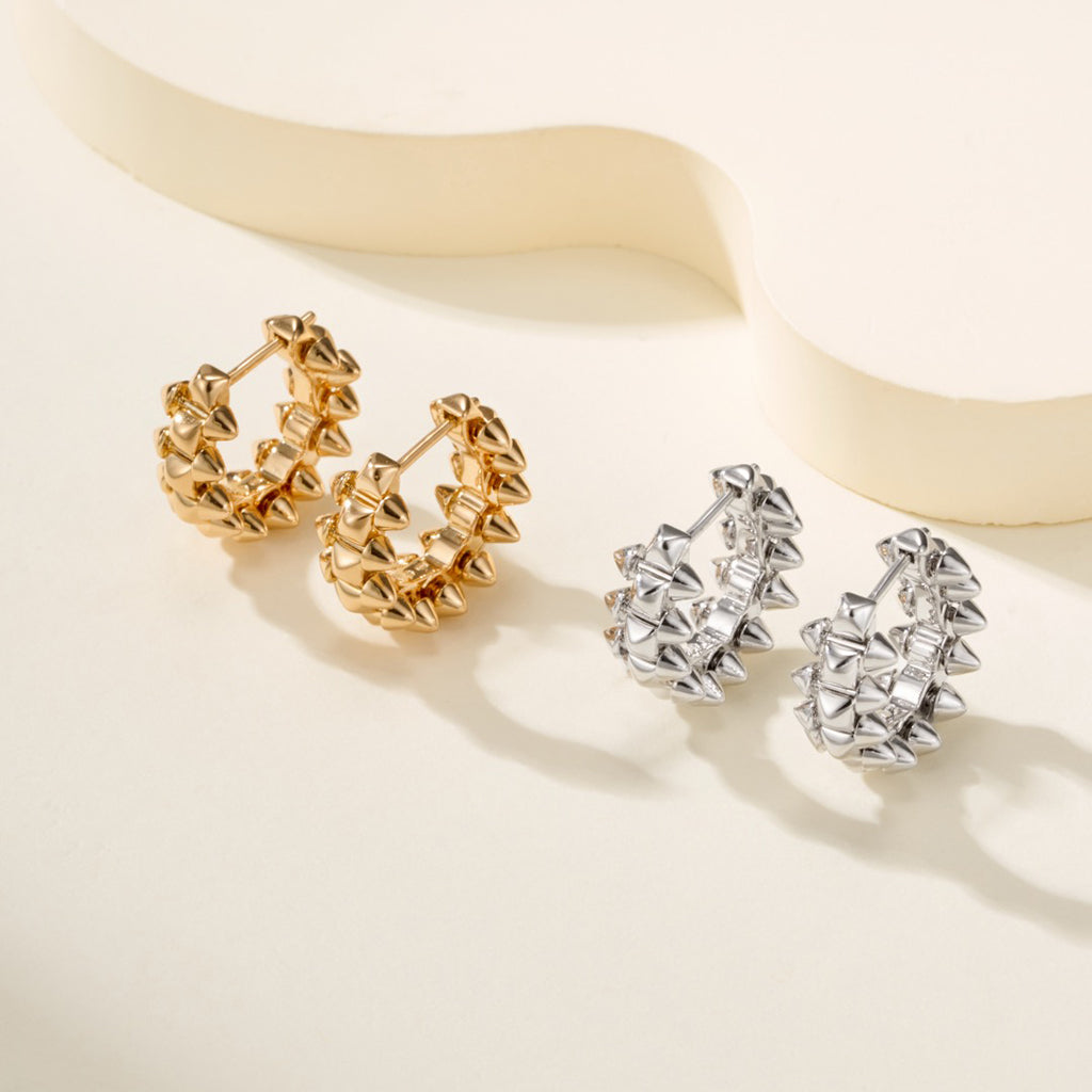 [Lumi Jewelery]CLASH MINI HOOP EARRINGS