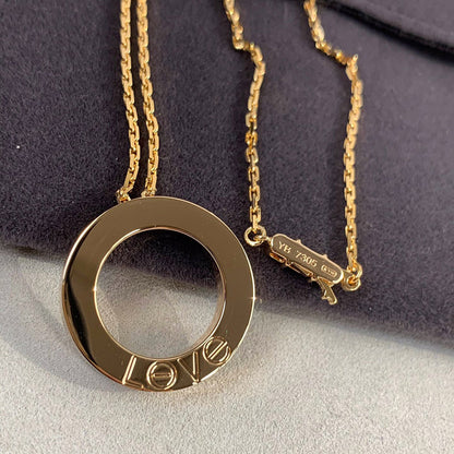 [Lumi Jewelery]LOVE NECKLACE 16MM 3 DIAMONDS