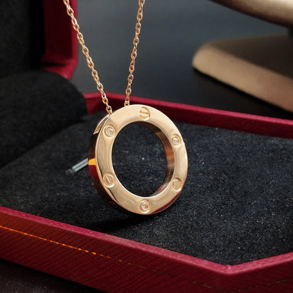 [Lumi Jewelery]LOVE NECKLACE 16MM 3 DIAMONDS