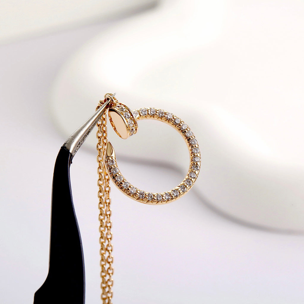 [Lumi Jewelery]JUSTE NECKLACE FULL DIAMOND