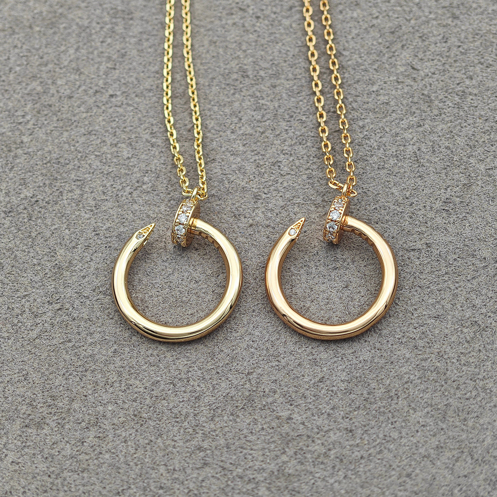 [Lumi Jewelery]JUSTE NECKLACE HALF DIAMOND