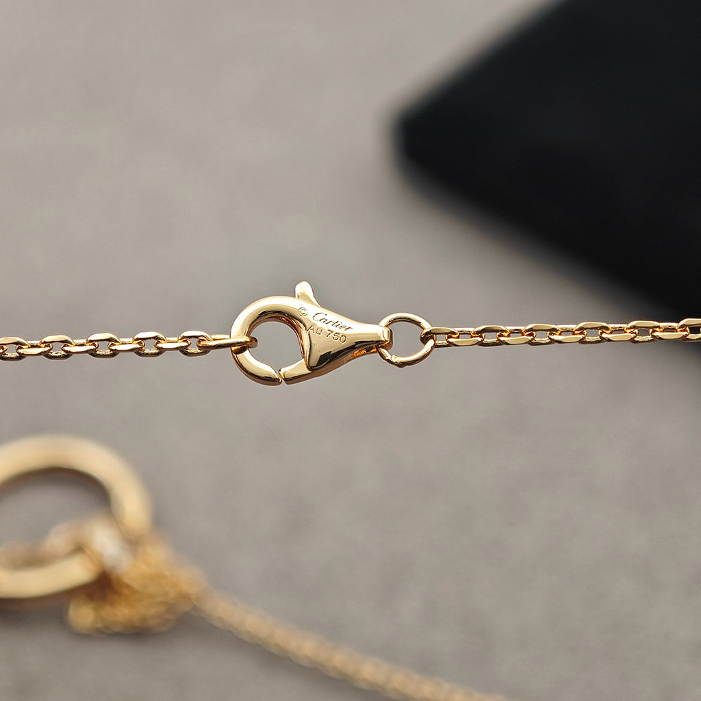 [Lumi Jewelery]JUSTE NECKLACE HALF DIAMOND