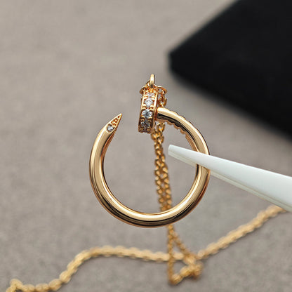 [Lumi Jewelery]JUSTE NECKLACE HALF DIAMOND