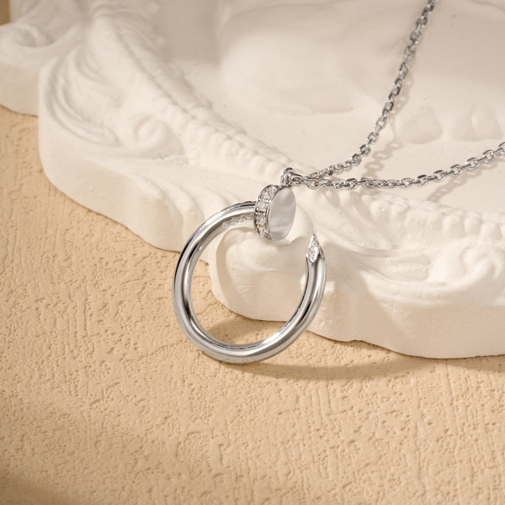 [Lumi Jewelery]JUSTE NECKLACE HALF DIAMOND