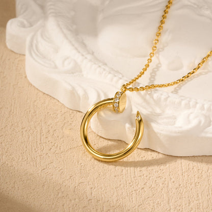 [Lumi Jewelery]JUSTE NECKLACE HALF DIAMOND