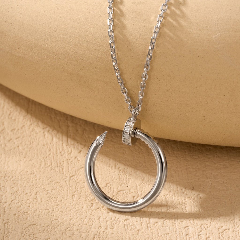 [Lumi Jewelery]JUSTE NECKLACE HALF DIAMOND