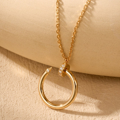 [Lumi Jewelery]JUSTE NECKLACE HALF DIAMOND