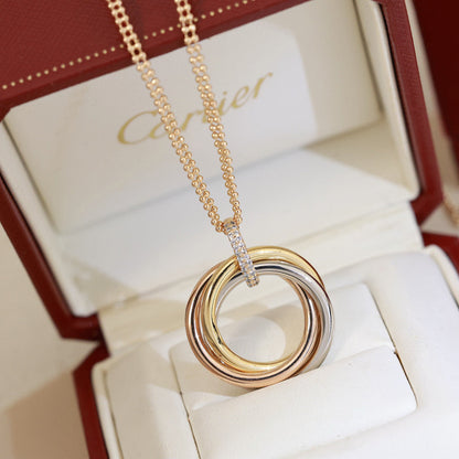 [Lumi Jewelery]TRINITY MEDIUM  DIAMONDS NECKLACE