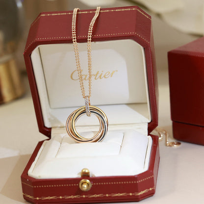 [Lumi Jewelery]TRINITY MEDIUM  DIAMONDS NECKLACE