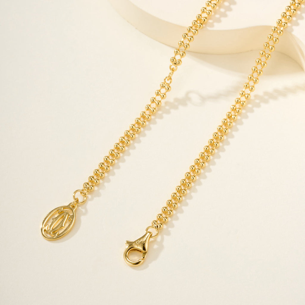 [Lumi Jewelery]TRINITY LARGE FULL DIAMOND  NECKLACE