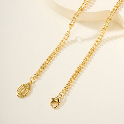 [Lumi Jewelery]TRINITY LARGE FULL DIAMOND  NECKLACE