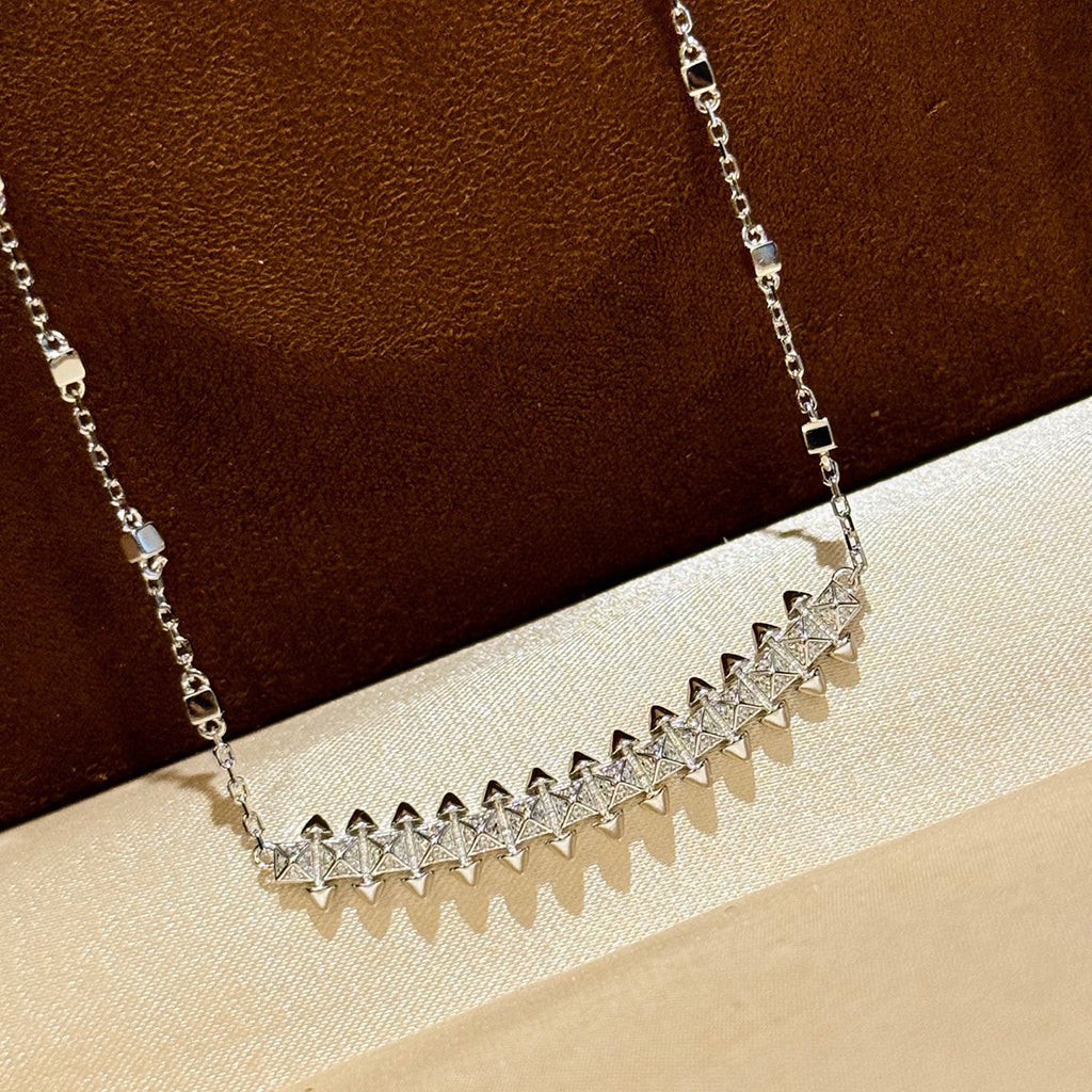 [Lumi Jewelery]CLASH  SMALL FULL DIAMOND NECKLACE