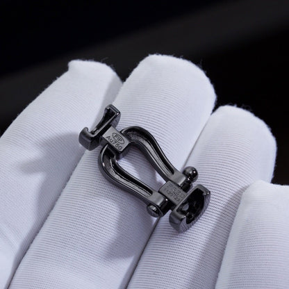 [Lumi Jewels]FORCE LARGE SERIES HORSESHOE BLACK SAMURAI BRACELET