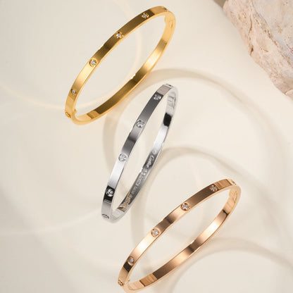 [Lumi Jewelery]LOVE BRACELET 3.65MM 10 DIAMONDS