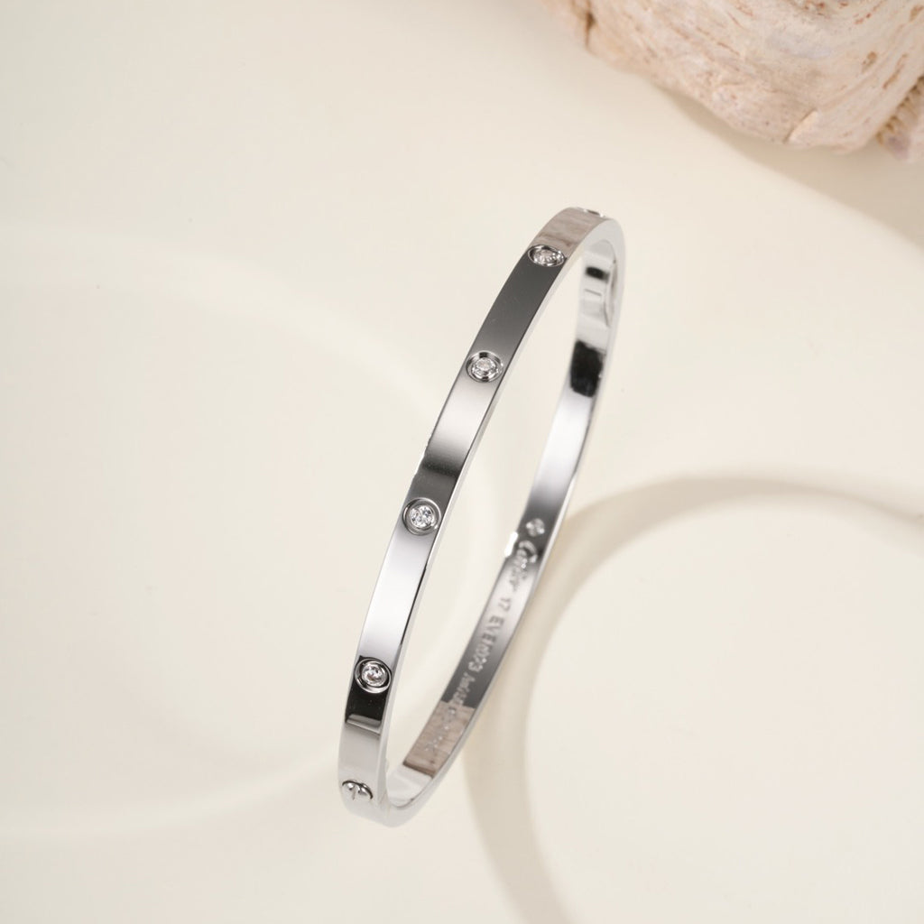 [Lumi Jewelery]LOVE BRACELET 3.65MM 10 DIAMONDS