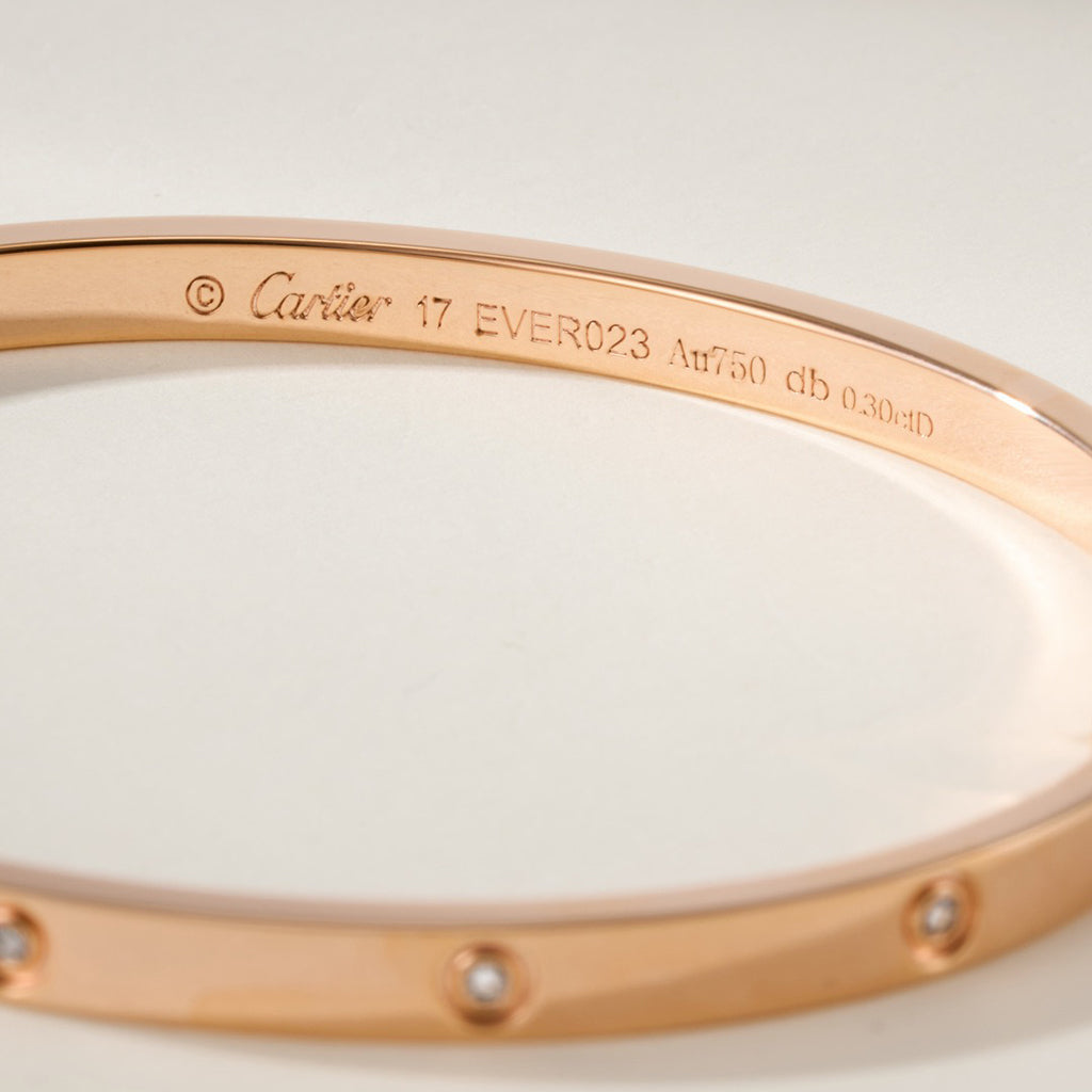 [Lumi Jewelery]LOVE BRACELET 3.65MM 10 DIAMONDS