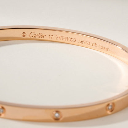 [Lumi Jewelery]LOVE BRACELET 3.65MM 10 DIAMONDS