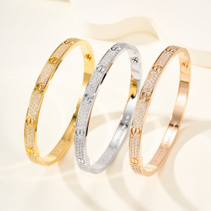 [Lumi Jewelery]LOVE BRACELET 4.8MM DIAMOND-PAVED