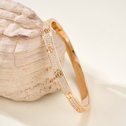 [Lumi Jewelery]LOVE BRACELET 4.8MM DIAMOND-PAVED