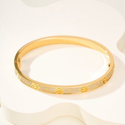 [Lumi Jewelery]LOVE BRACELET 4.8MM DIAMOND-PAVED