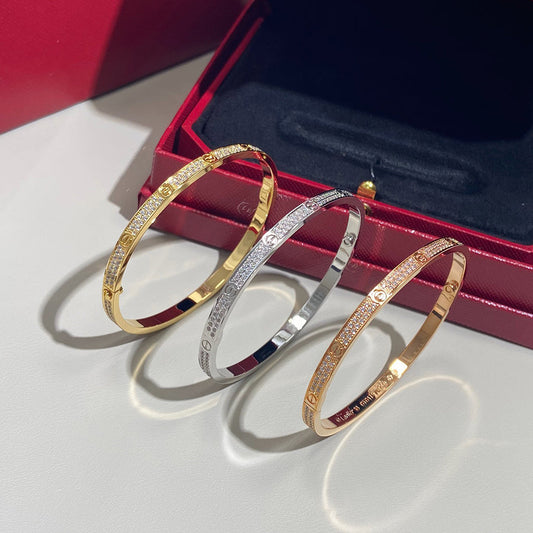 [Lumi Jewelery]LOVE BRACELET 3.65MM DIAMOND-PAVED