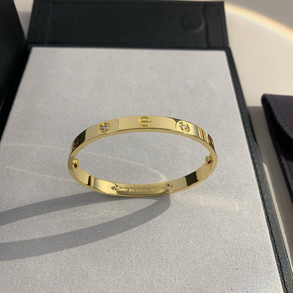 [Lumi Jewelery]LOVE BRACELET 6.1MM 4 DIAMONDS