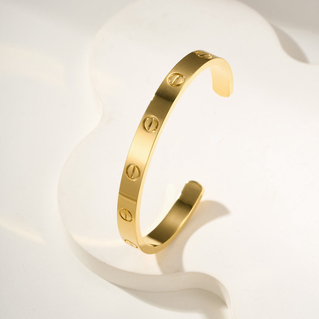 [Lumi] LOVE BRACELET 6.1MM OPEN CUFF