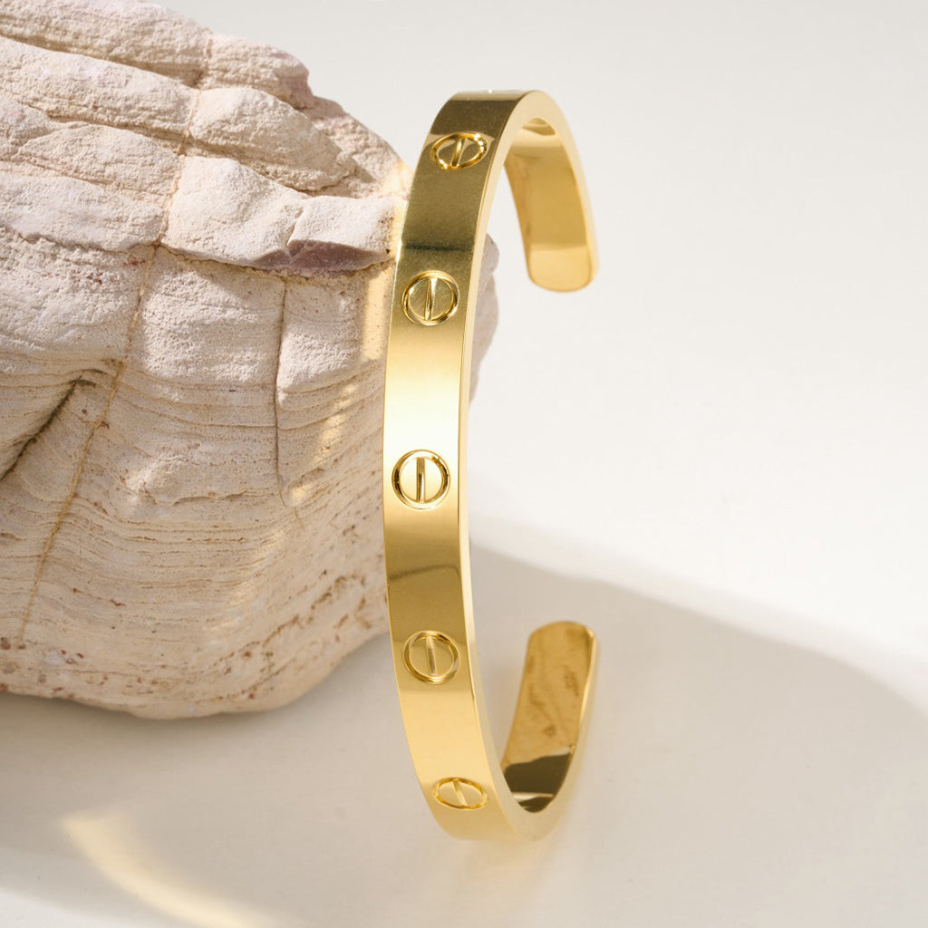 [Lumi] LOVE BRACELET 6.1MM OPEN CUFF