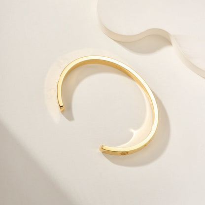 [Lumi] LOVE BRACELET 6.1MM OPEN CUFF