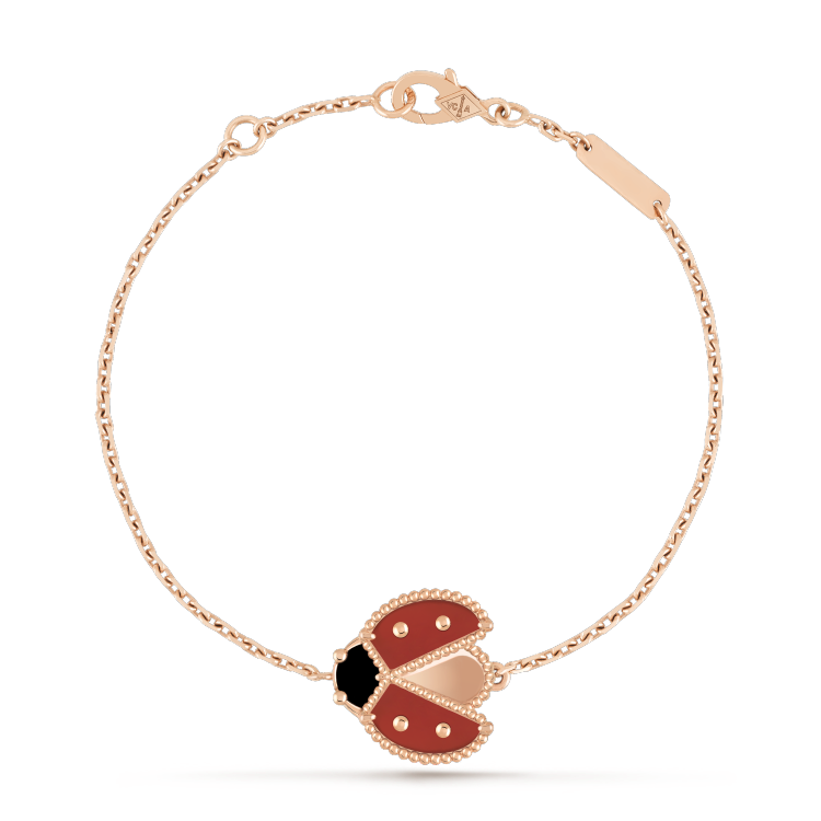 [Lumi Jewels]LUCKY SPRING 1 MOTIF PINK GOLD BRACELET