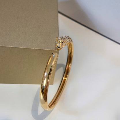 [Lumi Jewelery]PANTHERE HALF DIAMOND OPEN BRACELET