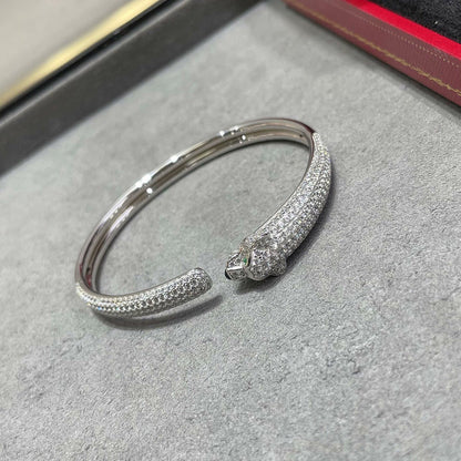 [Lumi Jewelery]PANTHERE FULL DIAMOND OPEN BRACELET