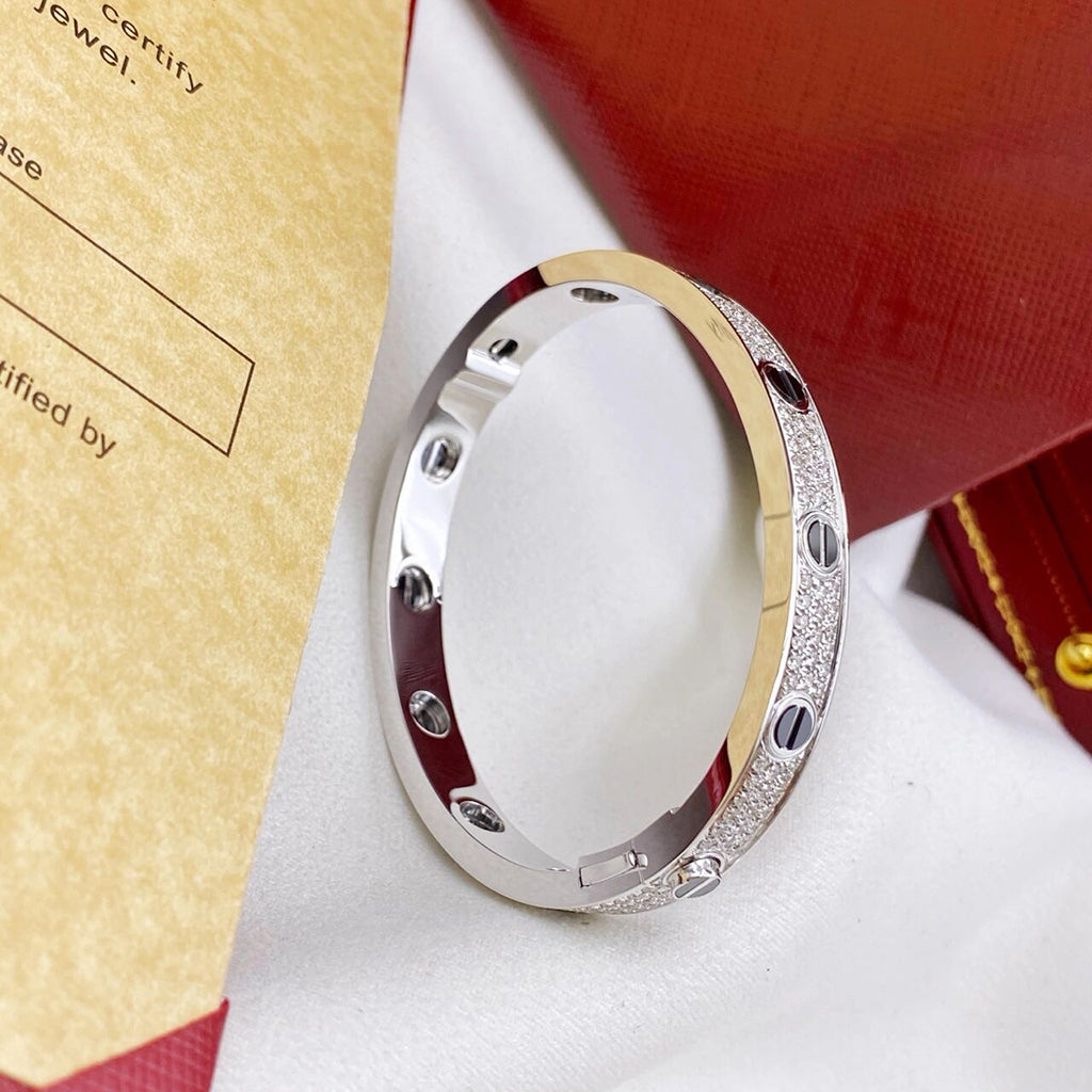 [Lumi Jewelery]LOVE BRACELET 6.1MM DIAMOND-PAVED CERAMIC