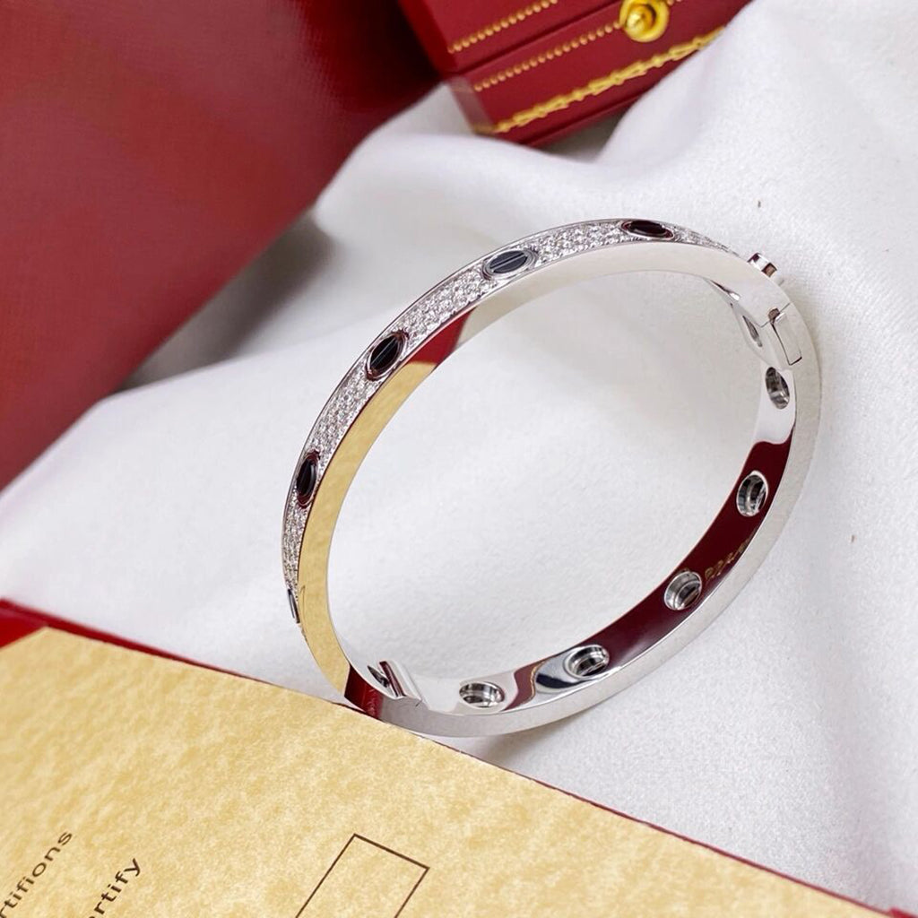 [Lumi Jewelery]LOVE BRACELET 6.1MM DIAMOND-PAVED CERAMIC