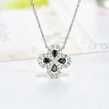 [Lumi Jewels]LOOP NECKLACE FULL MOTIF DIAMOND 16MM MULTIPLE COLORS