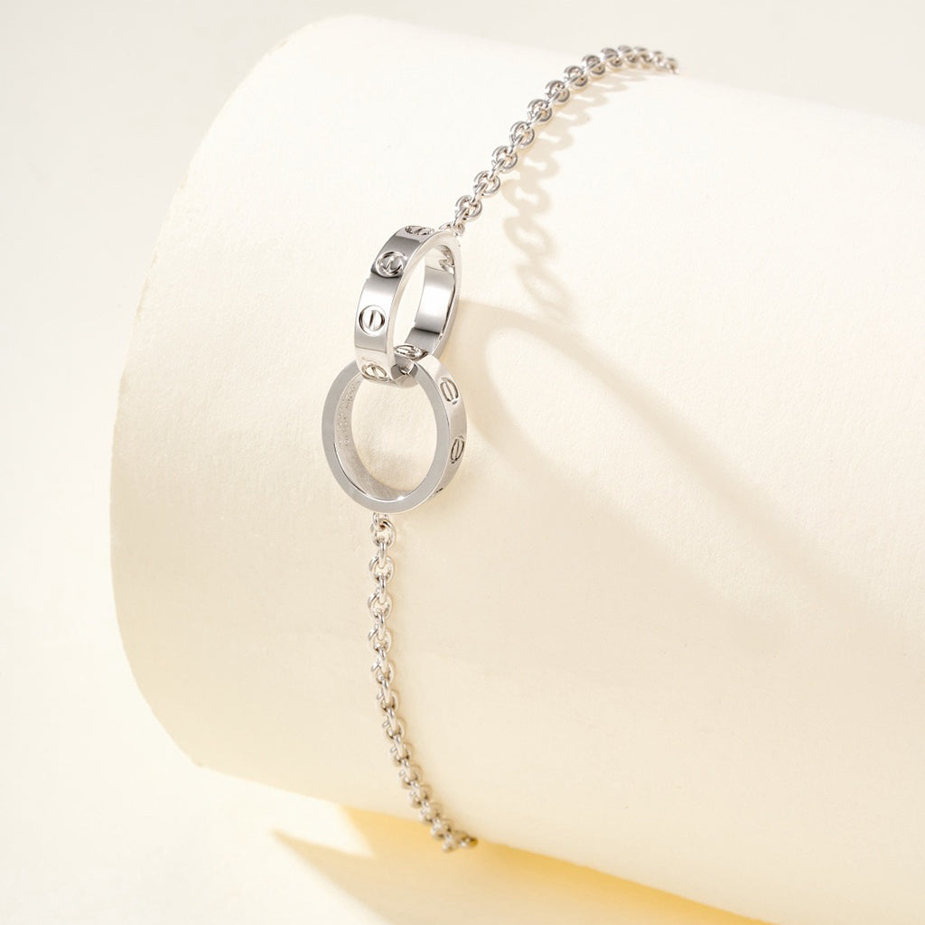 [Lumi] LOVE BRACELET DOUBLE RING
