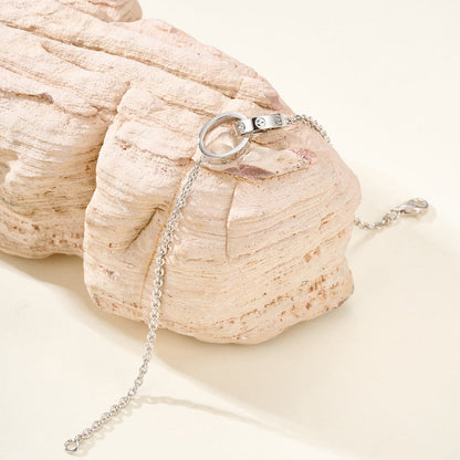[Lumi] LOVE BRACELET DOUBLE RING