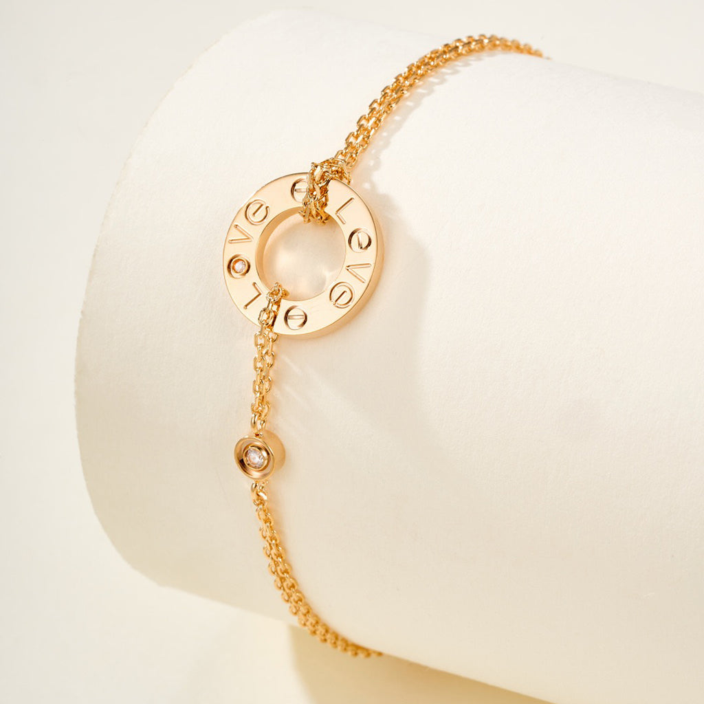 [Lumi Jewelery]LOVE BRACELET 2 DIAMOND