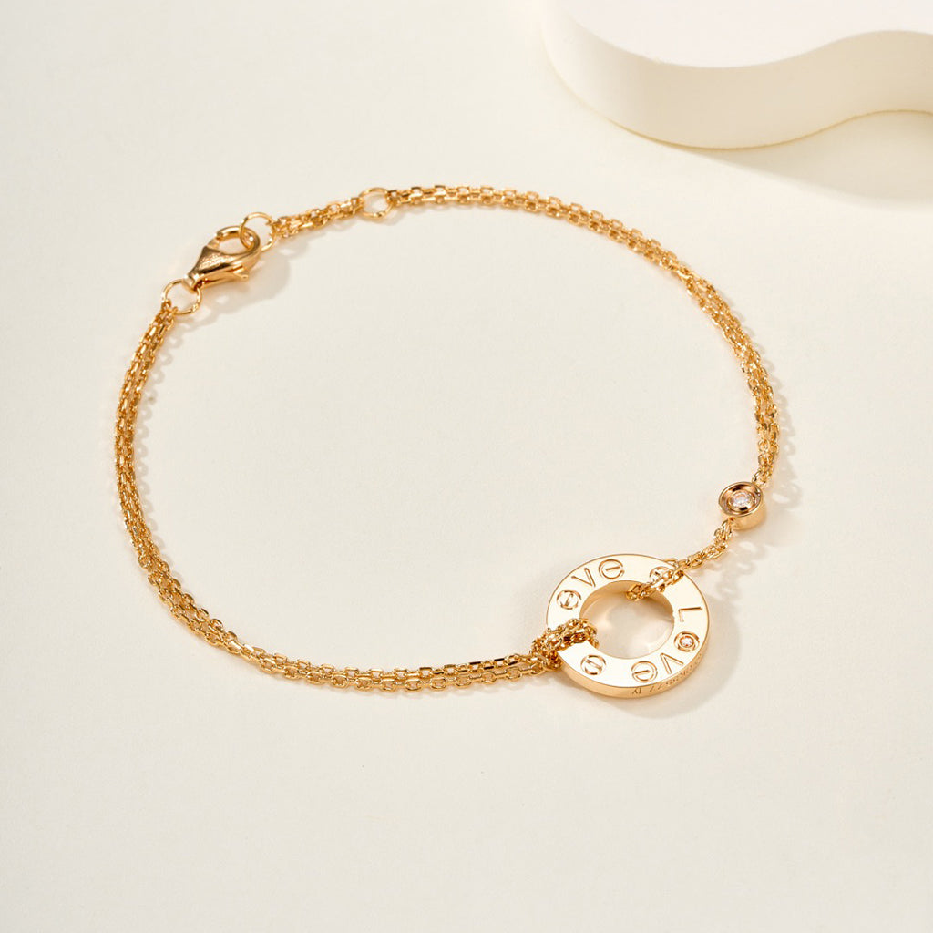 [Lumi Jewelery]LOVE BRACELET 2 DIAMOND