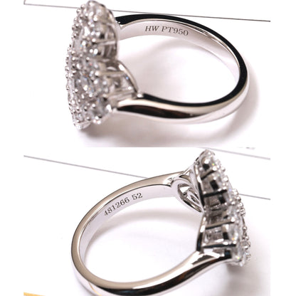 [Lumi Jewels]LOOP RING FULL MOTIF DIAMOND 16MM SILVE