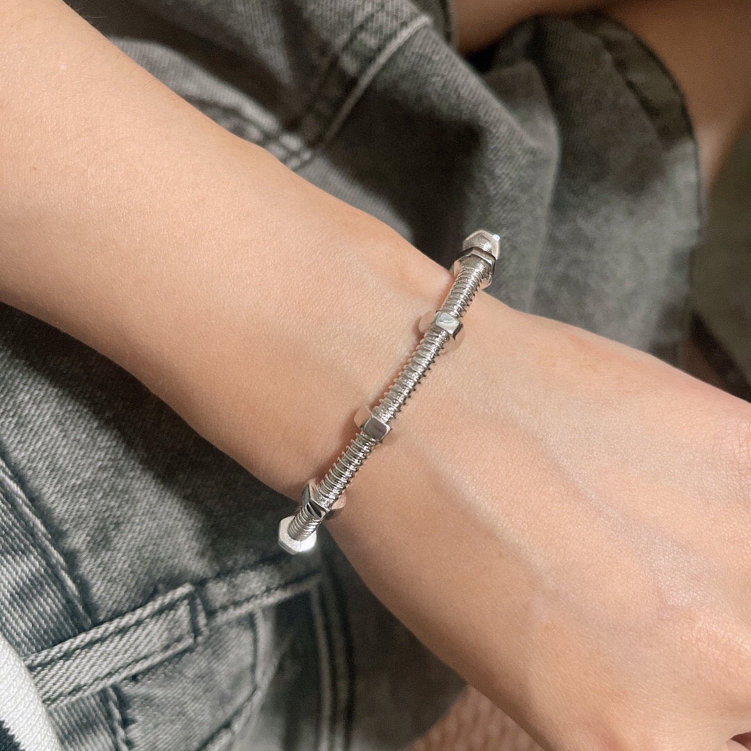 [Lumi Jewellery]CT- Ecrou Collection Nut & Screw Bracelet