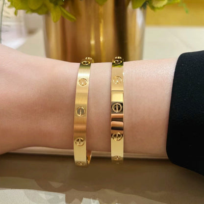 [Lumi Jewelery]LOVE BRACELET 6.1MM BRUSHED