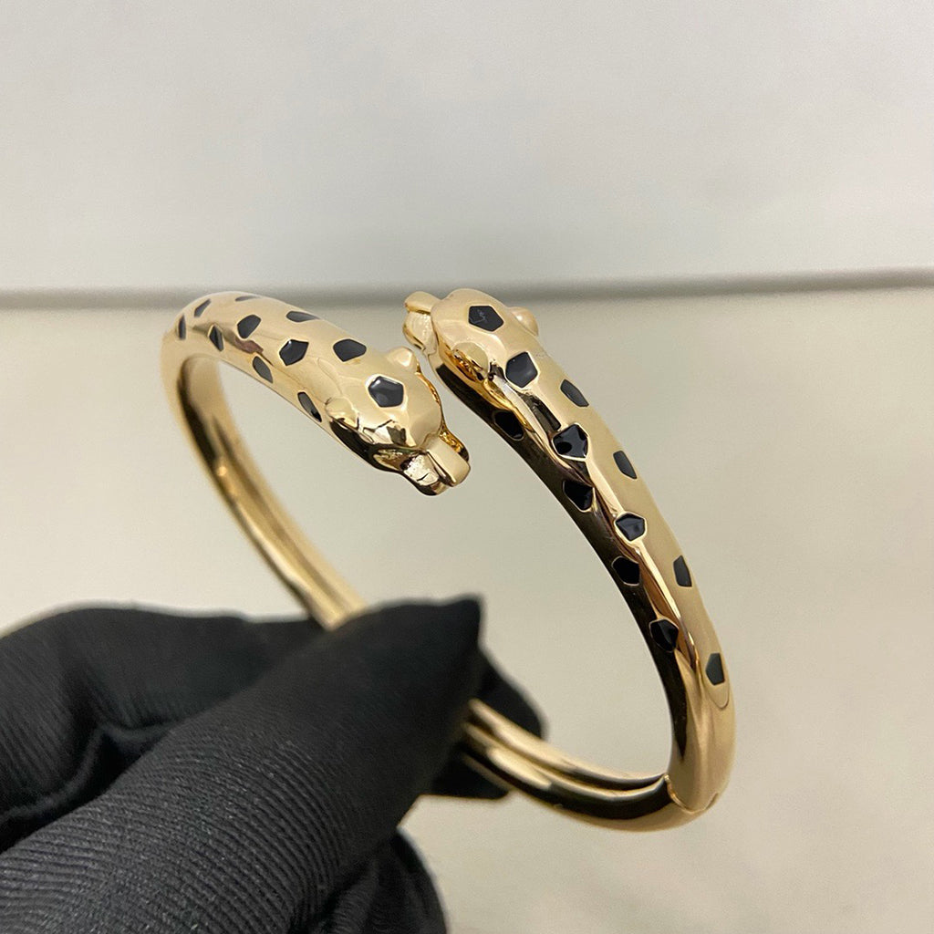 [Lumi Jewelery]PANTHERE DOUBLE HEADED OPEN BRACELET
