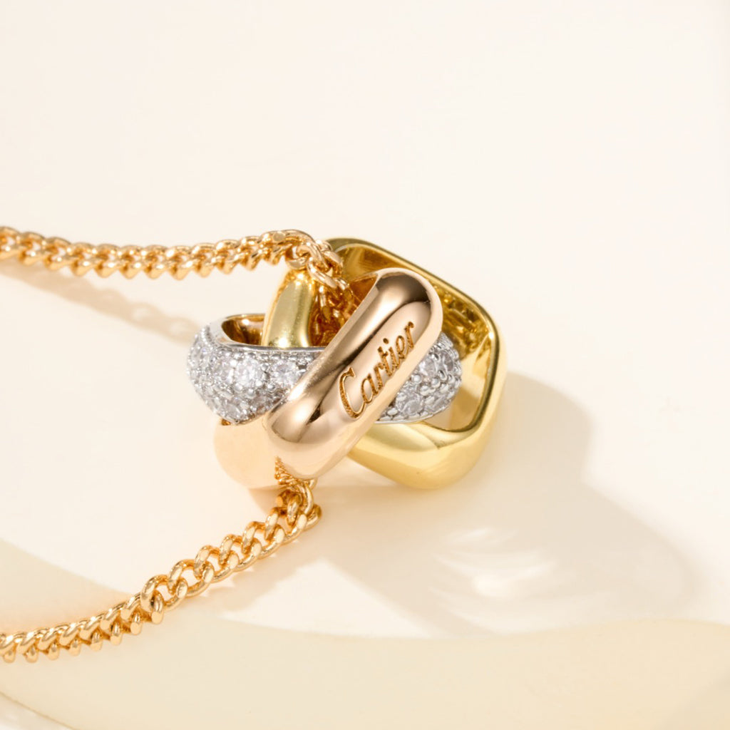 [Lumi Jewelery]TRINITY CUSHION NECKLACE COLLECTION