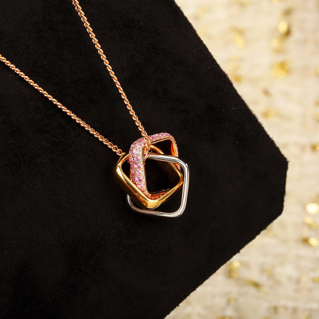 [Lumi Jewelery]TRINITY CUSHION NECKLACE COLLECTION
