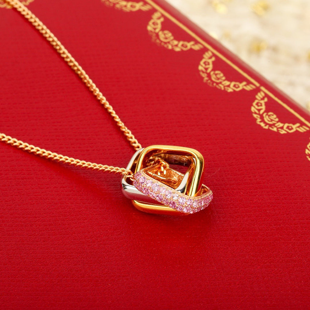 [Lumi Jewelery]TRINITY CUSHION NECKLACE COLLECTION
