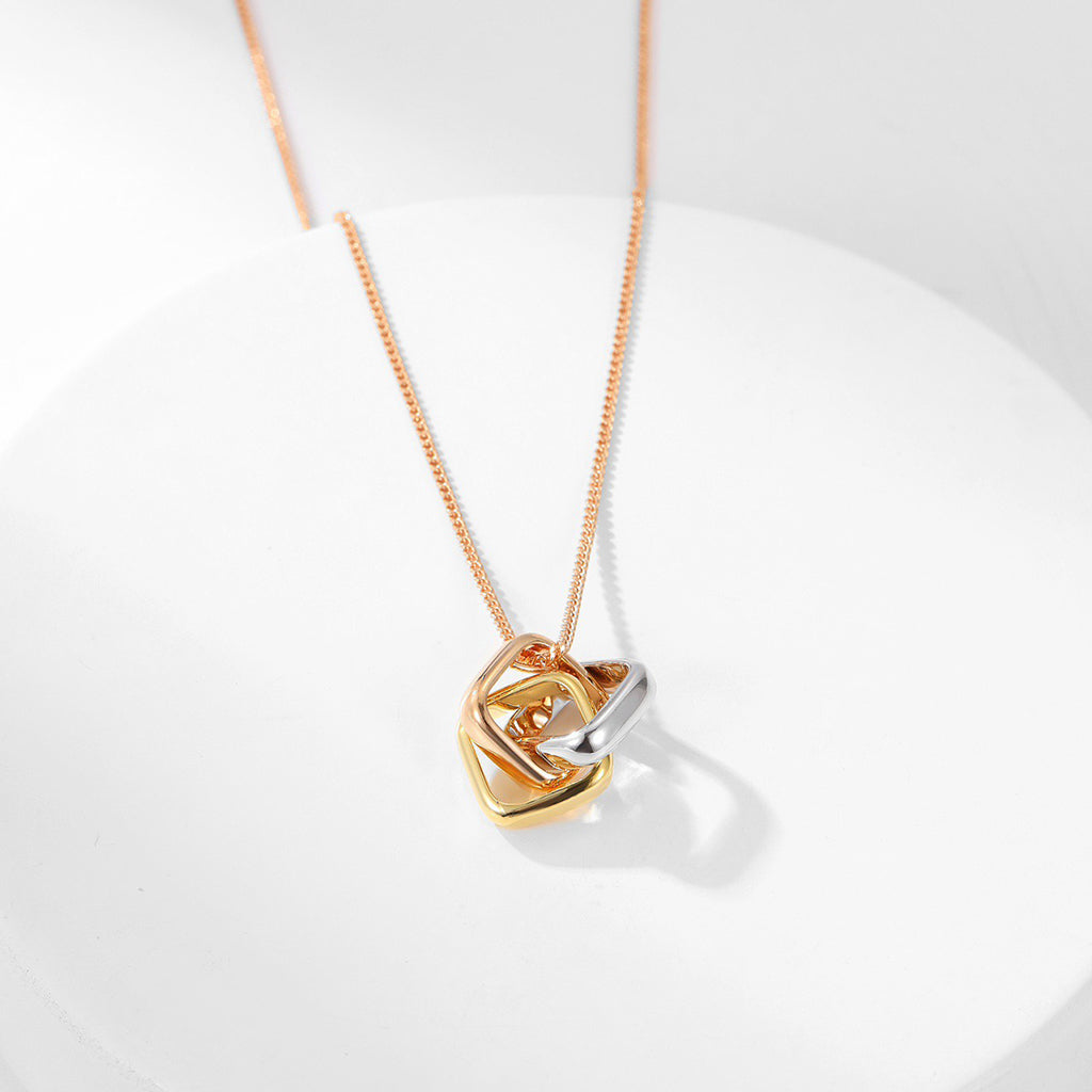[Lumi Jewelery]TRINITY CUSHION NECKLACE COLLECTION